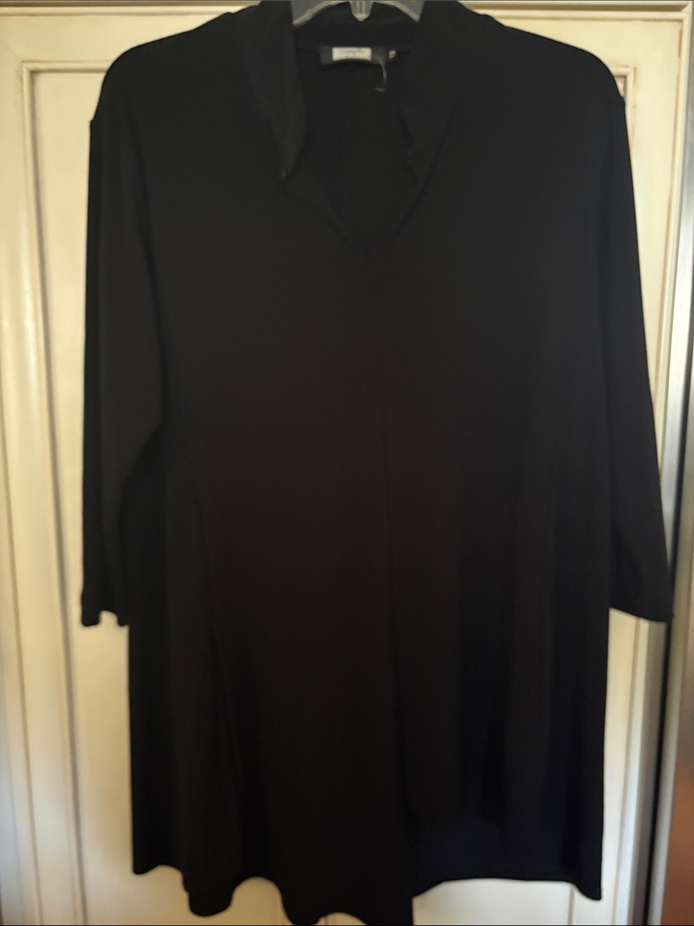 Sympli Black V-Neck Long Sleeve Tunic